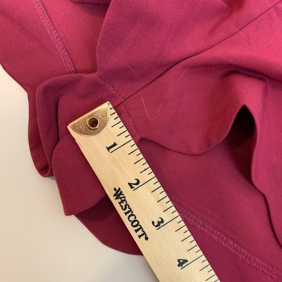 ASOS Scallop Hem Mini Flat Front Shorts Magenta Raspberry Pink 4 S Small - Picture 9 of 10